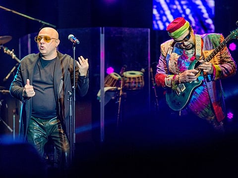 Junoon Performance at the Dubai Duty Free Tennis Stadium. Dubai. Photo: Antonin Kélian Kallouche/Gulf News