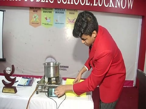 Pranjal Srivastava who made thermoelectric stove generator in Lucknow, Uttar Pradesh.