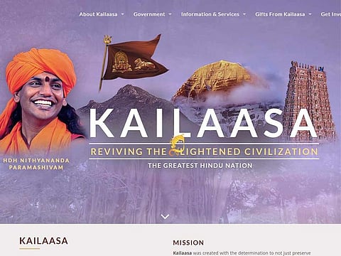 Screengrab courtesy of Kailaasa.org