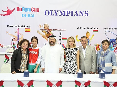 Five former Olympians who will give a masterclass at Dubai International Rhythmic Gymnastics DuGymCup this weekend.