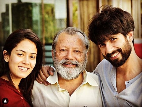 Pankaj Kapur with his son Shahid