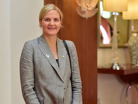 Africa’s most decorated Olympian Kirsty Coventry at the International Sports Innovation Conference in November.