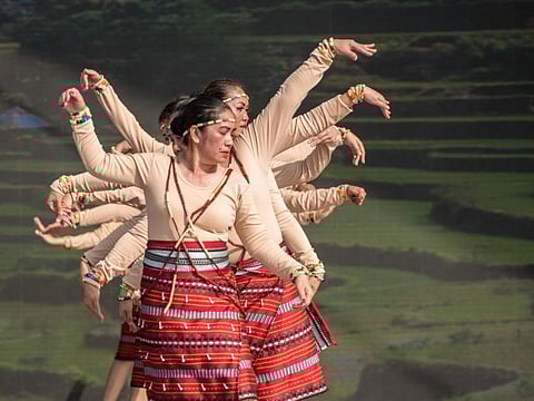 Antonin Kelian Kallouche/Gulf News
Performers during the Bayanihan Festival at Zabeel Park yesterday.