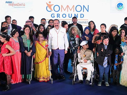 Dr Azad Moopen inaugurates the 2nd Annual Common Ground event on Monday morning to mark the International Day for Disabled Persons.