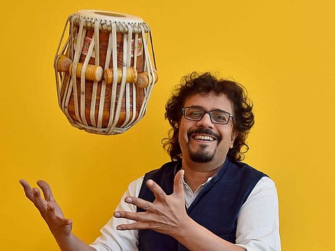 Tabla player Bickram Ghosh at the Malhaar Centre for Performing Arts in Dubai on 13th March, 2018.