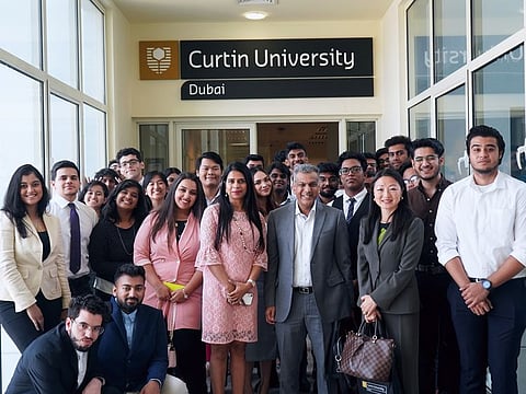 Curtin Dubai's Hunter Food session. Students of the university worked on a Product Development Project in conjunction with Hunter Foods