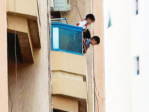 Children must not be allowed to go into the balconies unsupervised