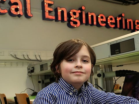 Nine-year-old Belgian student Laurent Simons.
