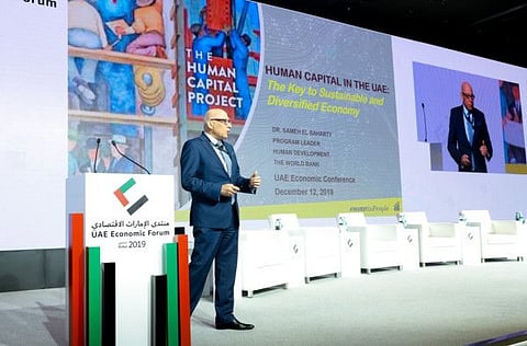 Sameh Al Saharty, Director of the Human Development Programme in the Gulf States at the World Bank, presents the highlights of the World Bank’s Human Capital Index with a focus on the UAE.