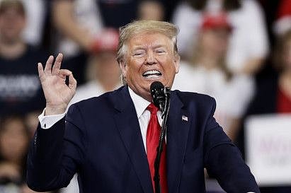 President Donald Trump speaks during a campaign rally in Hershey on Tuesday, Dec. 10, 2019