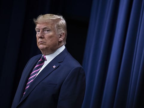 President Donald Trump listens during the White House Summit on Child Care and Paid Leave in the South Court Auditorium on the White House complex, Thursday, Dec. 12, 2019, in Washington. (AP Photo/ Evan Vucci)