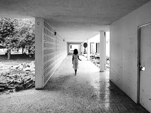 Al Amal Hospital: Taken in Al Amal Hospital a day before the building was demolished in 2017. Al Gurg’s niece was exploring the grounds when he took these shots. He believes that there is an appeal to abandoned places and the ambiance they create.