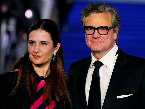 Actor Colin Firth and his wife Livia Giuggioli attend the European premiere of "Mary Poppins Returns" in London, Britain December 12, 2018.