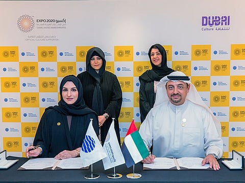 A partnership is signed between Dubai Culture and Expo 2020 Dubai.