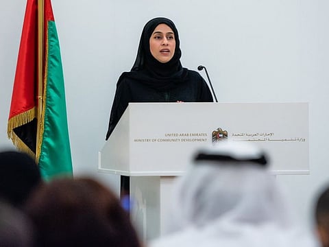 A nationwide family database was launched on Monday linking all entities concerned with family protection, creating a unified system for reporting and receiving complaints on domestic violence and abuse against women, children, the elderly and people of determination.
The announcement, made by Hessa Bint Essa Buhamid, Minister of Community Development, follows the launch of the family protection policy by His Highness Shaikh Mohammad bin Rashid Al Maktoum, Vice President and Prime Minister of UAE and Ruler of Dubai, in Cabinet in November.
