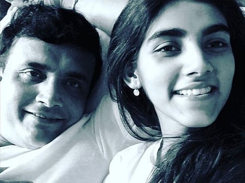 Sourav Ganguly and his daughter Sana Ganguly