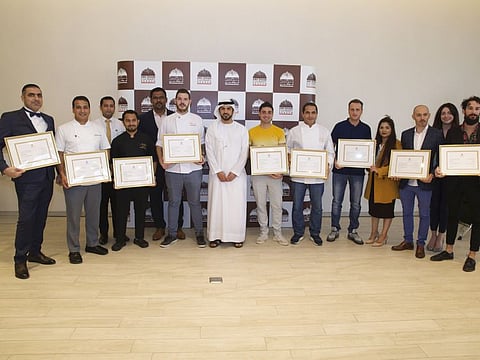 Participating restaurants of the Tastemasters Series and Chef’s Table are acknowledged by Ali Al Shaiba, Acting Executive Director of Tourism and Marketing at DCT Abu Dhabi as part of the Abu Dhabi Culinary Season