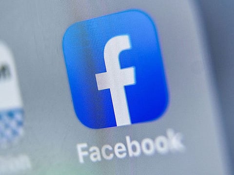 The Facebook app on a smartphone.