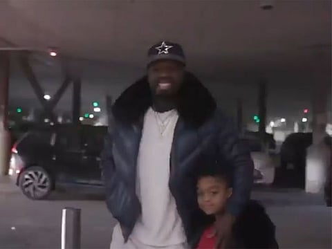 50 cent with his son Sire.