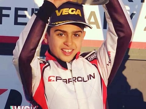 Rashid Al Dhaheri has been turning heads in the global karting circuit this year.