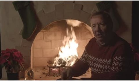 Kevin Spacey shares another bizarre holiday greeting no one asked for