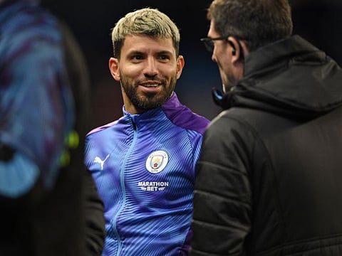 Manchester City's Argentinian striker Sergio Aguero has scored 244 goals for his club.