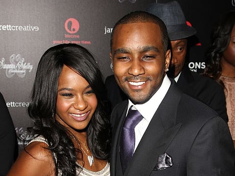 Bobbi Kristina Brown and Nick Gordon attend the premiere party for "The Houstons On Our Own" at the Tribeca Grand hotel on Monday, Oct. 22, 2012 in New York. ( Photo by Donald Traill/Invision/AP)