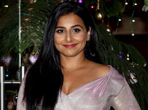 Maharashtra, Jan 01 (ANI): Bollywood actress Vidya Balan poses for a picture as she celebrates her birthday with family at Khar HD Gallery in Mumbai on Tuesday. (ANI Photo)