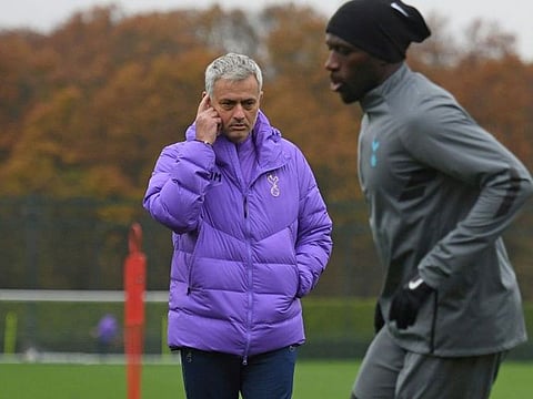 Jose Mourinho got into trouble for training with midfielder Tanguy Ndombele in a public park