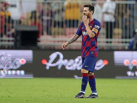 Barcelona's Lionel Messi is concerned over the Spanish side's form