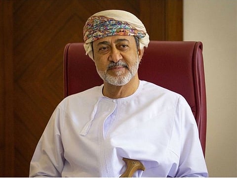Sultan Haitham Bin Tariq Al Said of Oman, successor of Sultan Qaboos Bin Said, who died late on Friday night.