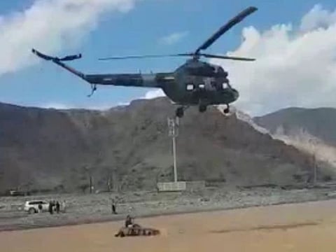 A screen grab from the video