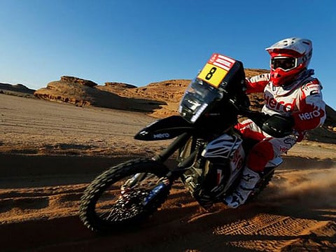 Hero Motosports Team Rally’s Paulo Goncalves during stage 5.