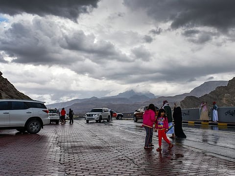 People in Jebel Jais area in Ras Al Khaima Photo: Ahmed Ramzan/ Gulf News