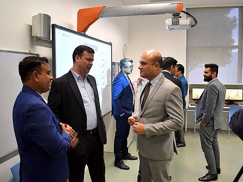 Deep Adhikari, Director – Exams, Gulf South, at the launch of the British Council's latest test venue, located conveniently on Tariq Bin Ziyad Street