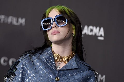 Billie Eilish arrives at the 2019 LACMA Art and Film Gala at Los Angeles County Museum of Art on Saturday, Nov. 2, 2019, in Los Angeles. (Photo by Jordan Strauss/Invision/AP)