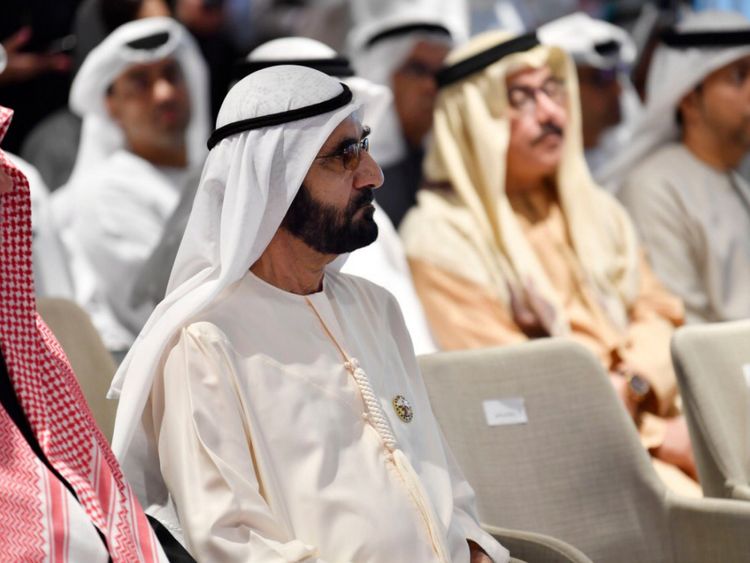 HH Shaikh Mohammad bin Rashid Al Maktoum, Vice-President and Prime Minister of the UAE and Ruler of Dubai, at Dubai Press Club