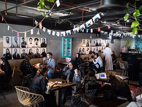 At Medd Café, in Jeddah, Saudi Arabia. The Saudi government announced in early December that businesses would no longer be required to segregate customers.