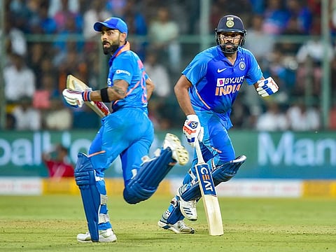 Indian fans are fortunate that Rohit Sharma (right) and Virat Kohli, two of the finest white ball players of this generation, are playing together.