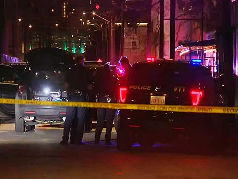 San Antonio: In this image made from video provided by KSAT, San Antonio police officers work the scene of a deadly shooting at the Ventura, a music venue in San Antonio, Texas, Sunday, Jan. 19, 2020. Texas authorities says at least a few people were killed and several others were injured following the shooting during the concert inside the club