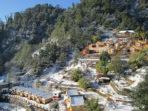 A view of Daman in Nepal's Makwanpur district during winter