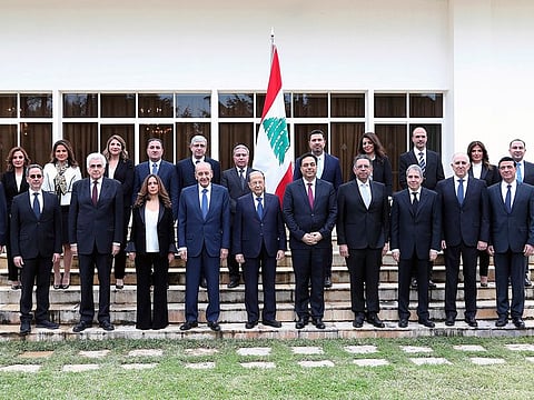 Lebanon's cabinet was approved January 21, 2019.