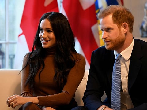 Britain's Prince Harry and his wife Meghan, Duchess of Sussex visit Canada House in London, January 7, 2020