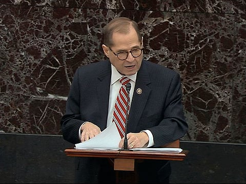 House impeachment manager Rep. Jerrold Nadler.