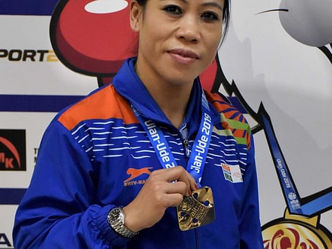 Six-time world boxing champion MC Mary Kom has been conferred the Padma Vibhushan award.