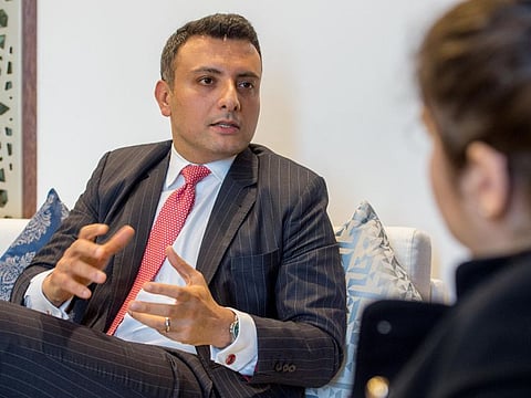 Masroor Batin, CEO for wealth management for the Middle East and Africa at BNP Paribas during an interview at in DIFC. Dubai.