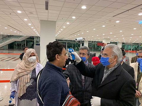 Pakistan authorities are on high alert as they have started screening passengers coming from China at the international airports.