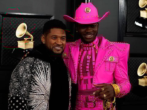 Lil Nas X with Usher.