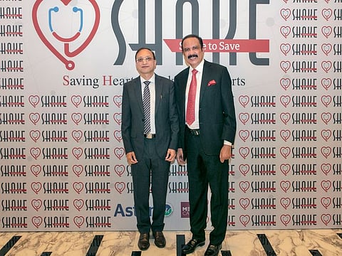 Dr Brajesh Mittal and Dr Azad Moopen at the SHAKE event