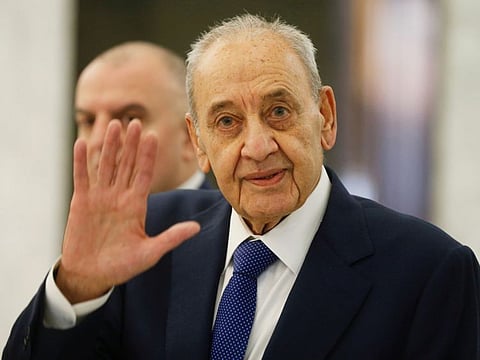 Lebanese Speaker of the Parliament Nabih Berri.
